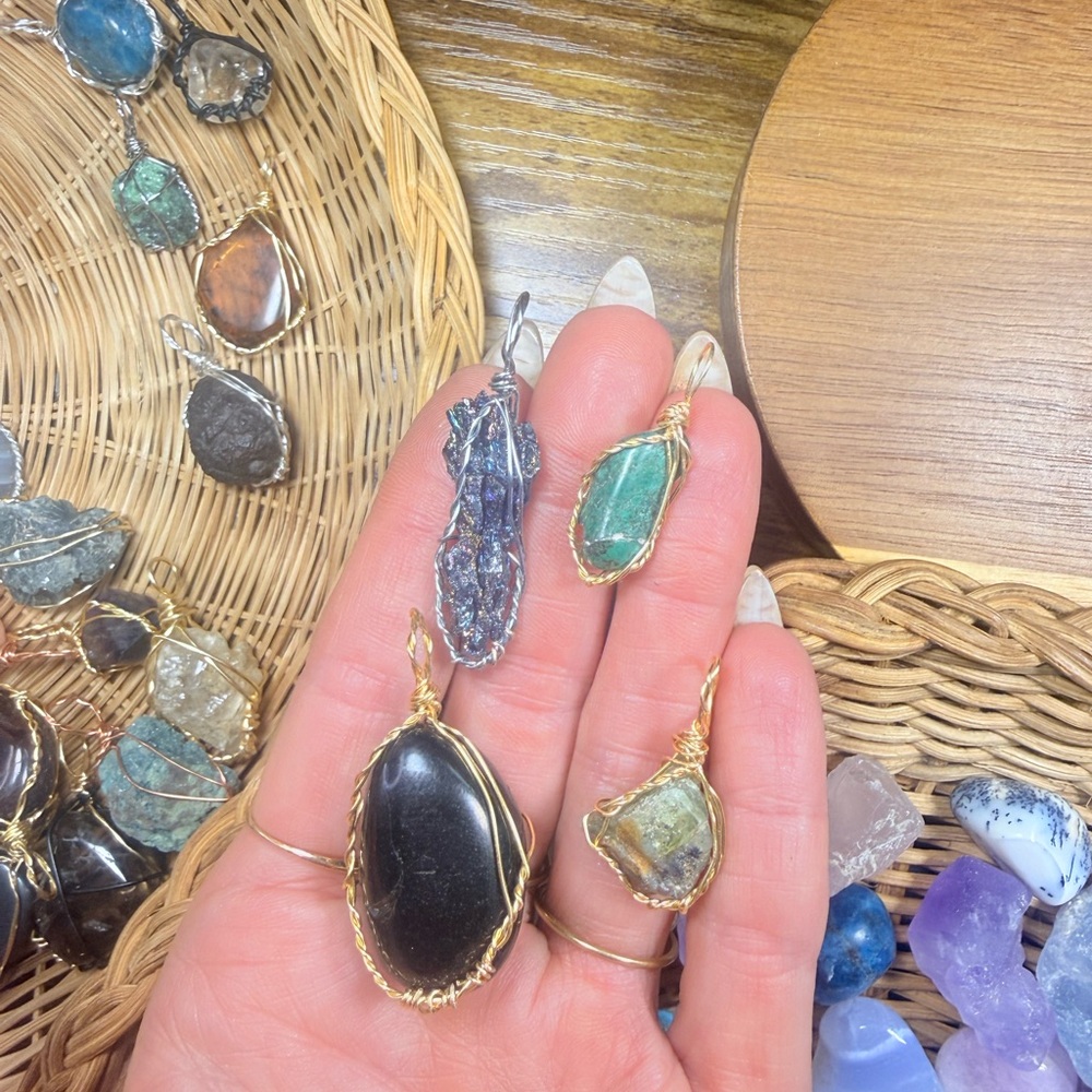 Handcrafted Gemstone Pendants - image 1